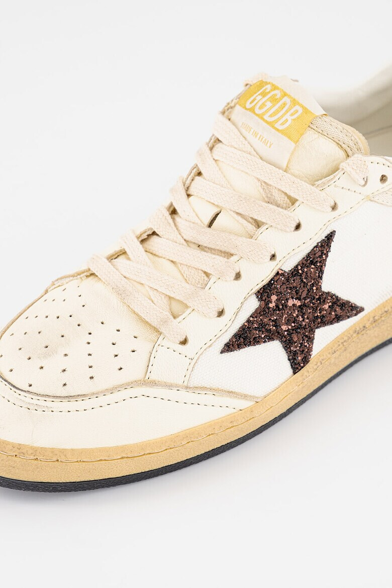 GOLDEN GOOSE Pantofi sport de piele cu detalii cu stele - Pled.ro