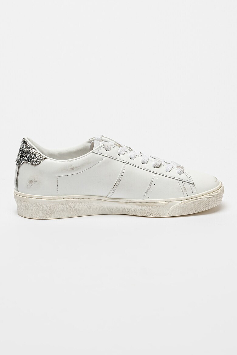 GOLDEN GOOSE Pantofi sport de piele cu garnitura cu paiete Matchstar - Pled.ro