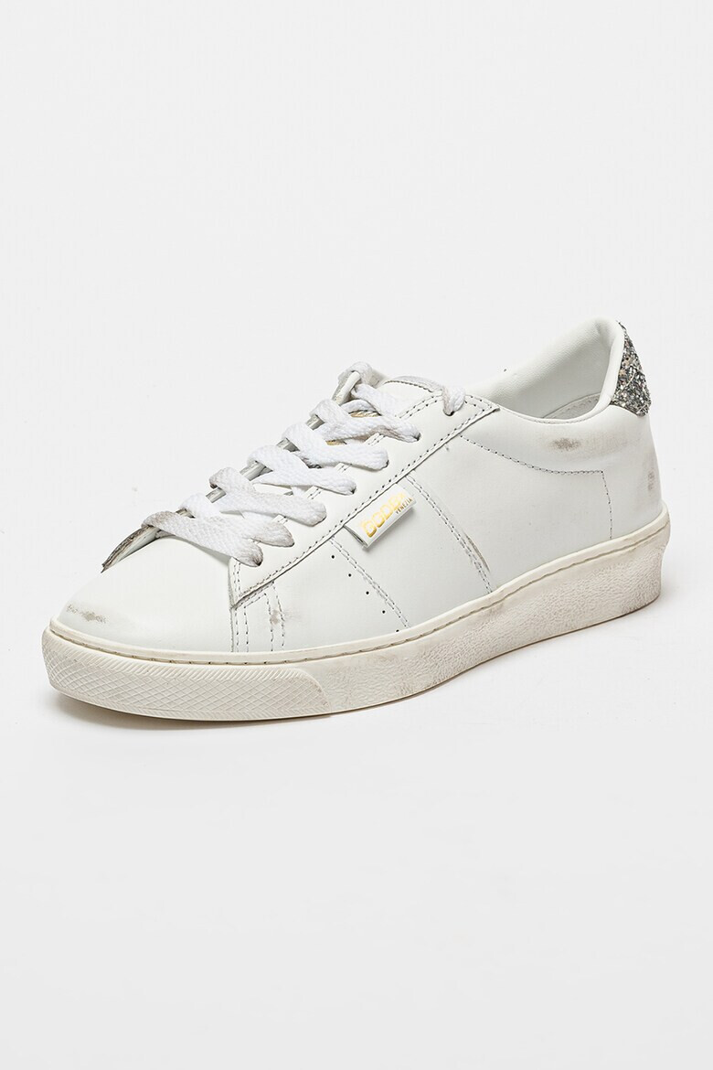 GOLDEN GOOSE Pantofi sport de piele cu garnitura cu paiete Matchstar - Pled.ro