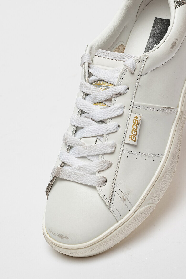 GOLDEN GOOSE Pantofi sport de piele cu garnitura cu paiete Matchstar - Pled.ro