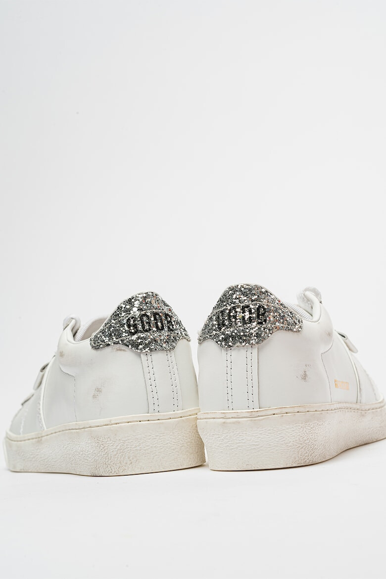 GOLDEN GOOSE Pantofi sport de piele cu garnitura cu paiete Matchstar - Pled.ro