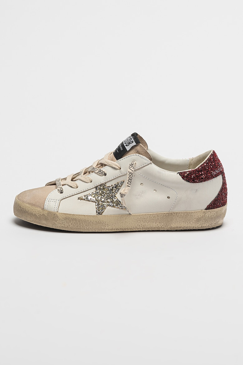 GOLDEN GOOSE Pantofi sport de piele cu insertii de piele intoarsa Super Star Classic - Pled.ro