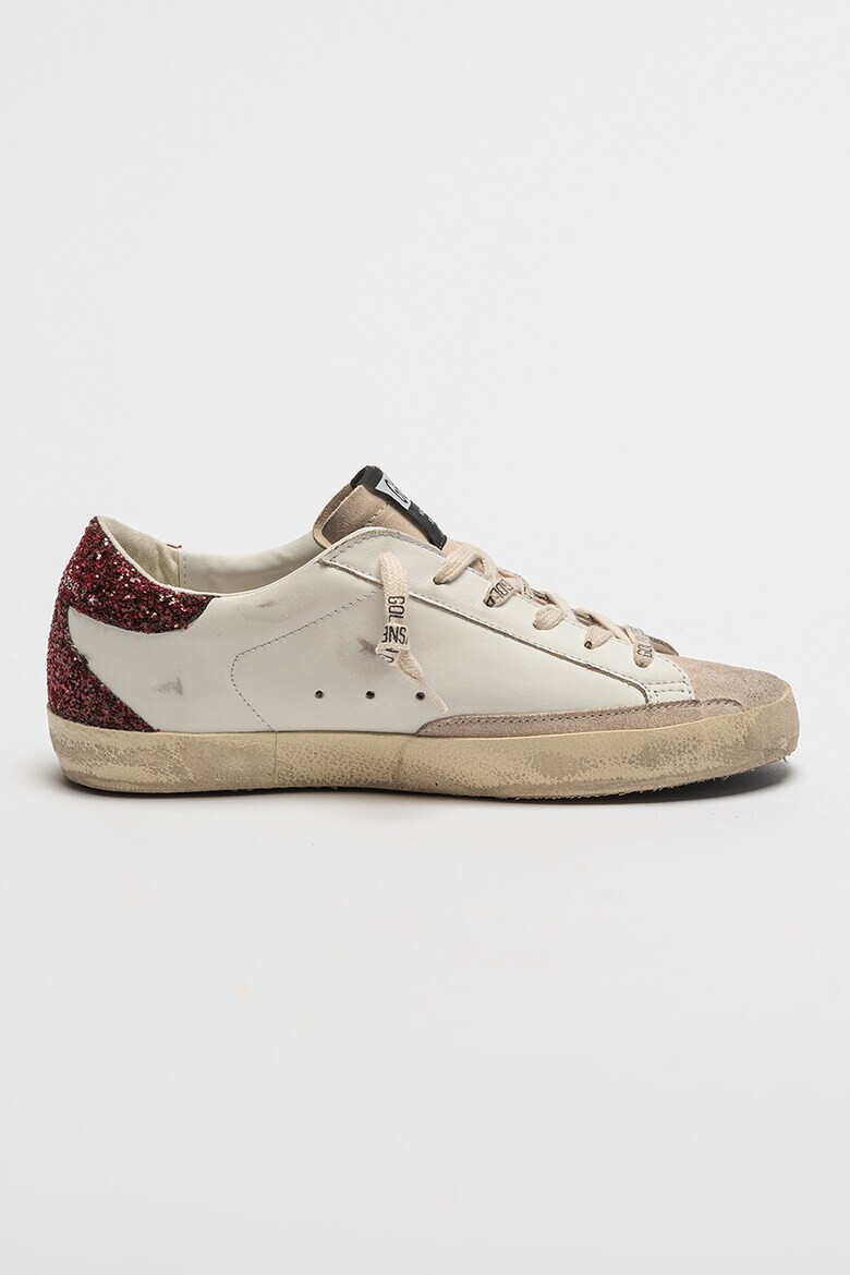 GOLDEN GOOSE Pantofi sport de piele cu insertii de piele intoarsa Super Star Classic - Pled.ro