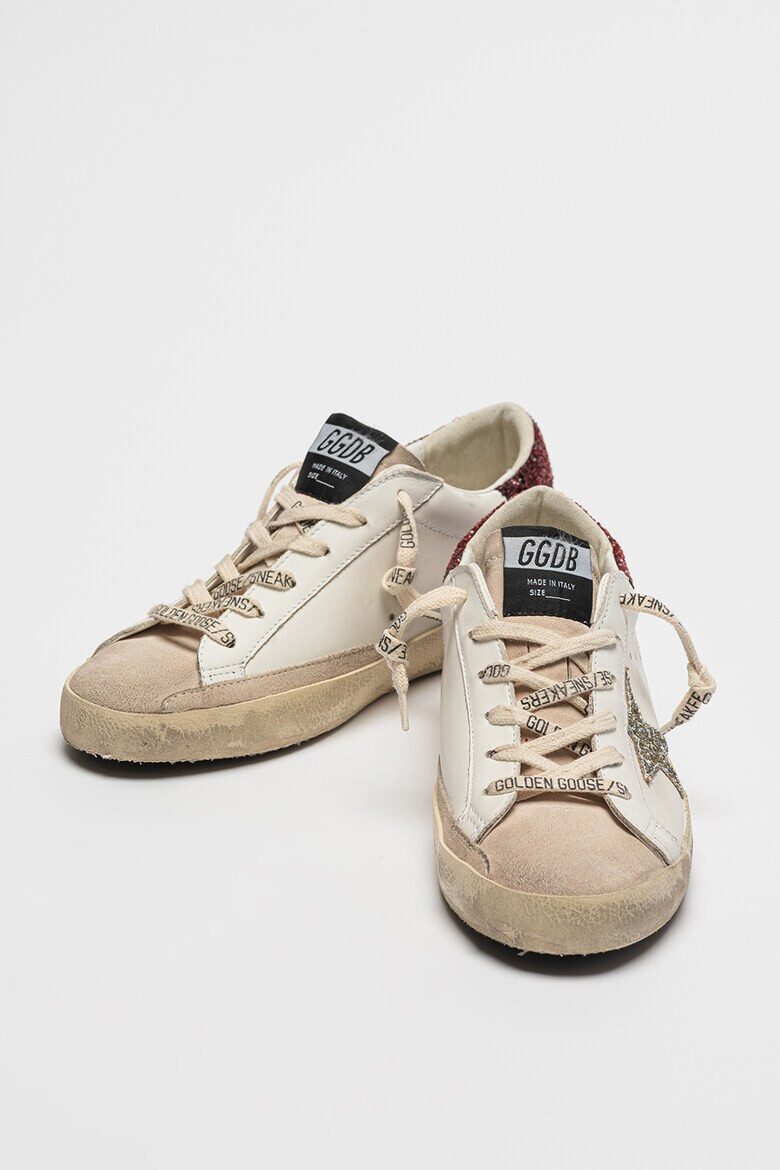 GOLDEN GOOSE Pantofi sport de piele cu insertii de piele intoarsa Super Star Classic - Pled.ro