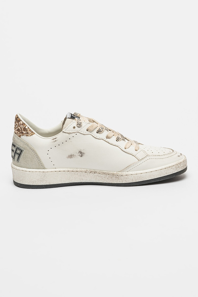 GOLDEN GOOSE Pantofi sport de piele cu insertii din material sintetic Ball Star - Pled.ro