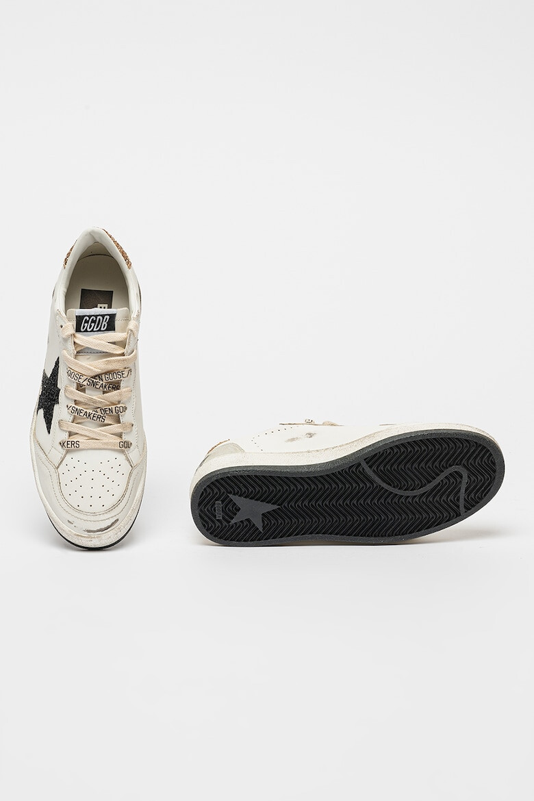 GOLDEN GOOSE Pantofi sport de piele cu insertii din material sintetic Ball Star - Pled.ro