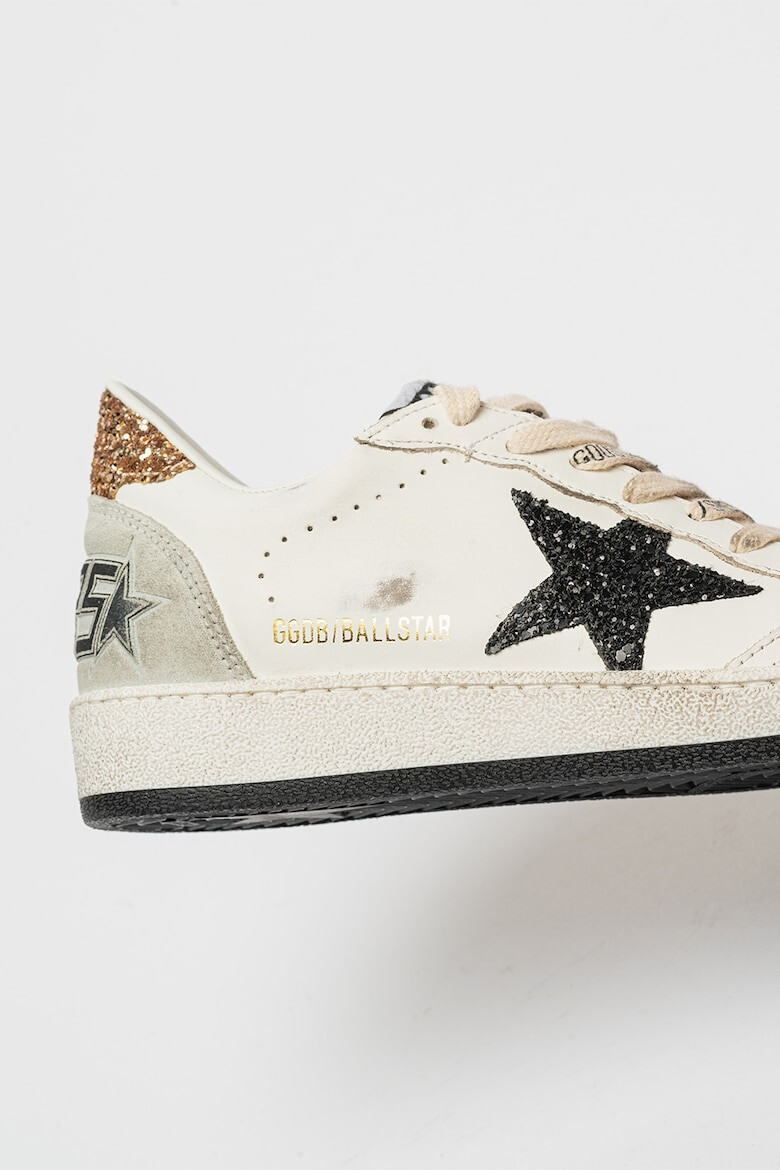 GOLDEN GOOSE Pantofi sport de piele cu insertii din material sintetic Ball Star - Pled.ro