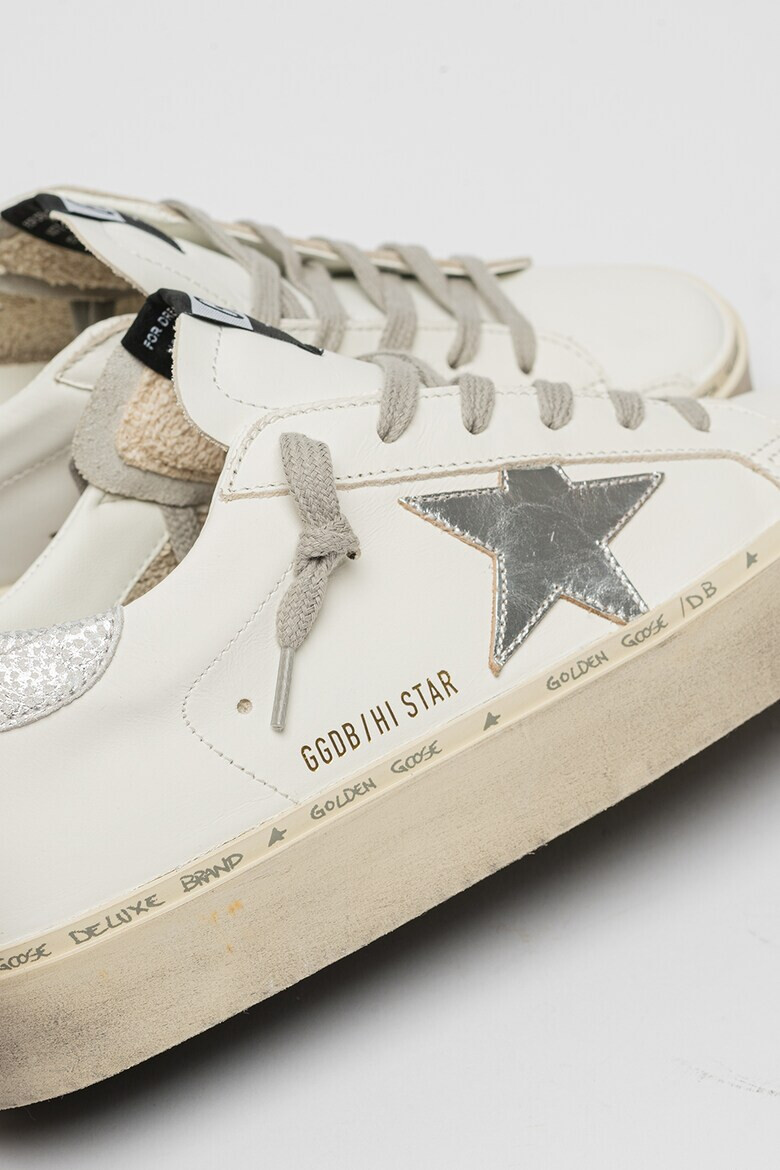 GOLDEN GOOSE Pantofi sport de piele cu logo Donna - Pled.ro