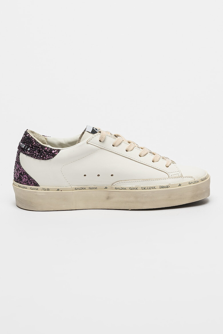 GOLDEN GOOSE Pantofi sport de piele cu paiete Hi Star - Pled.ro