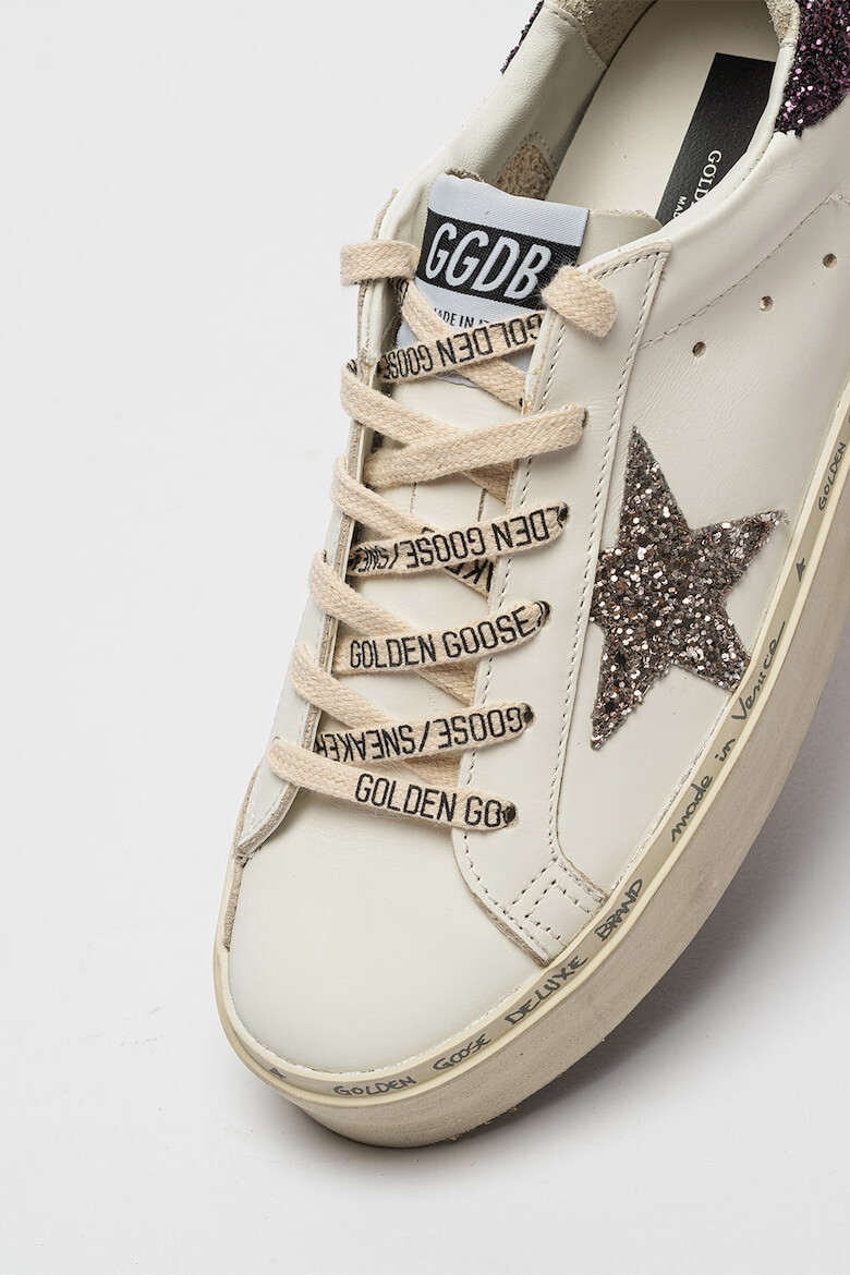 GOLDEN GOOSE Pantofi sport de piele cu paiete Hi Star - Pled.ro