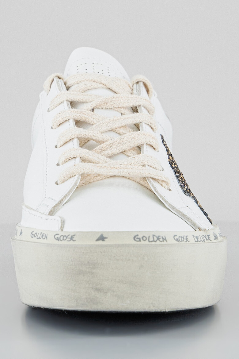 GOLDEN GOOSE Pantofi sport de piele cu particule stralucitoare - Pled.ro