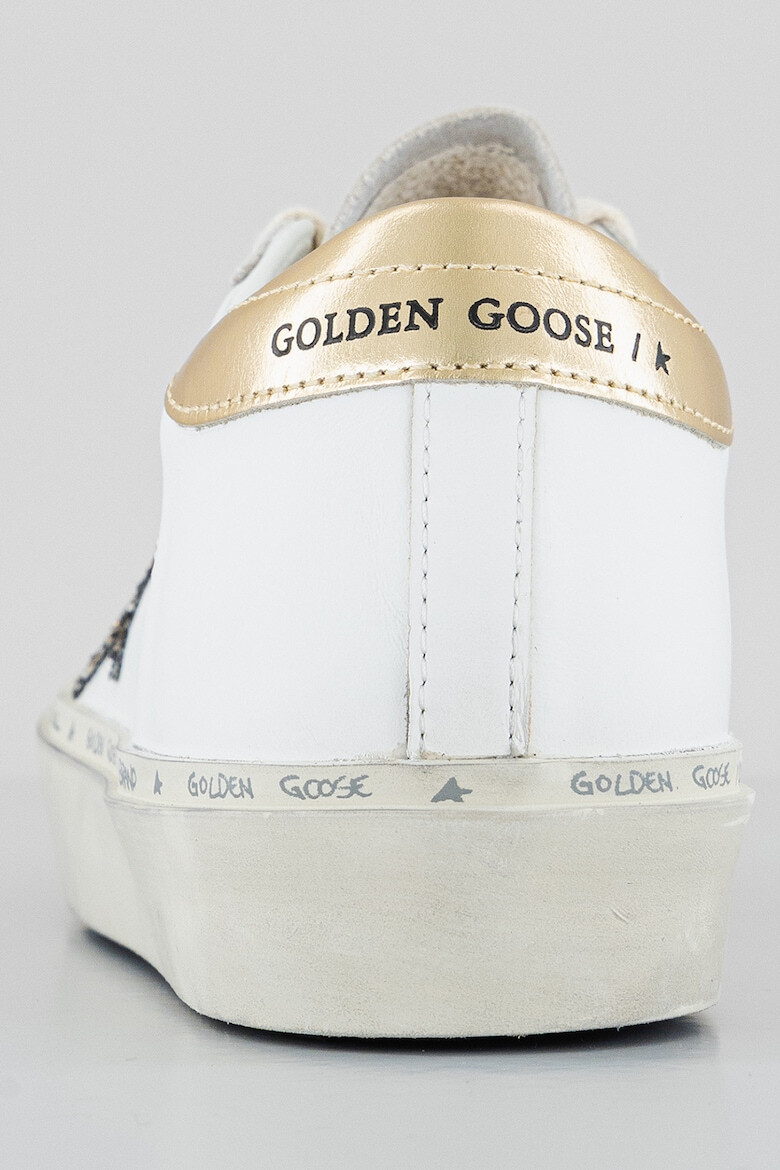 GOLDEN GOOSE Pantofi sport de piele cu particule stralucitoare - Pled.ro