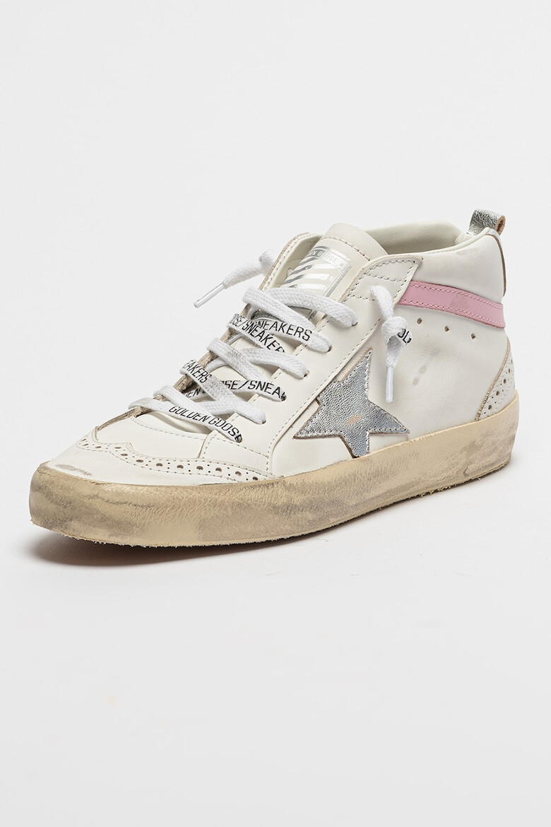 GOLDEN GOOSE Pantofi sport de piele Mid Star - Pled.ro