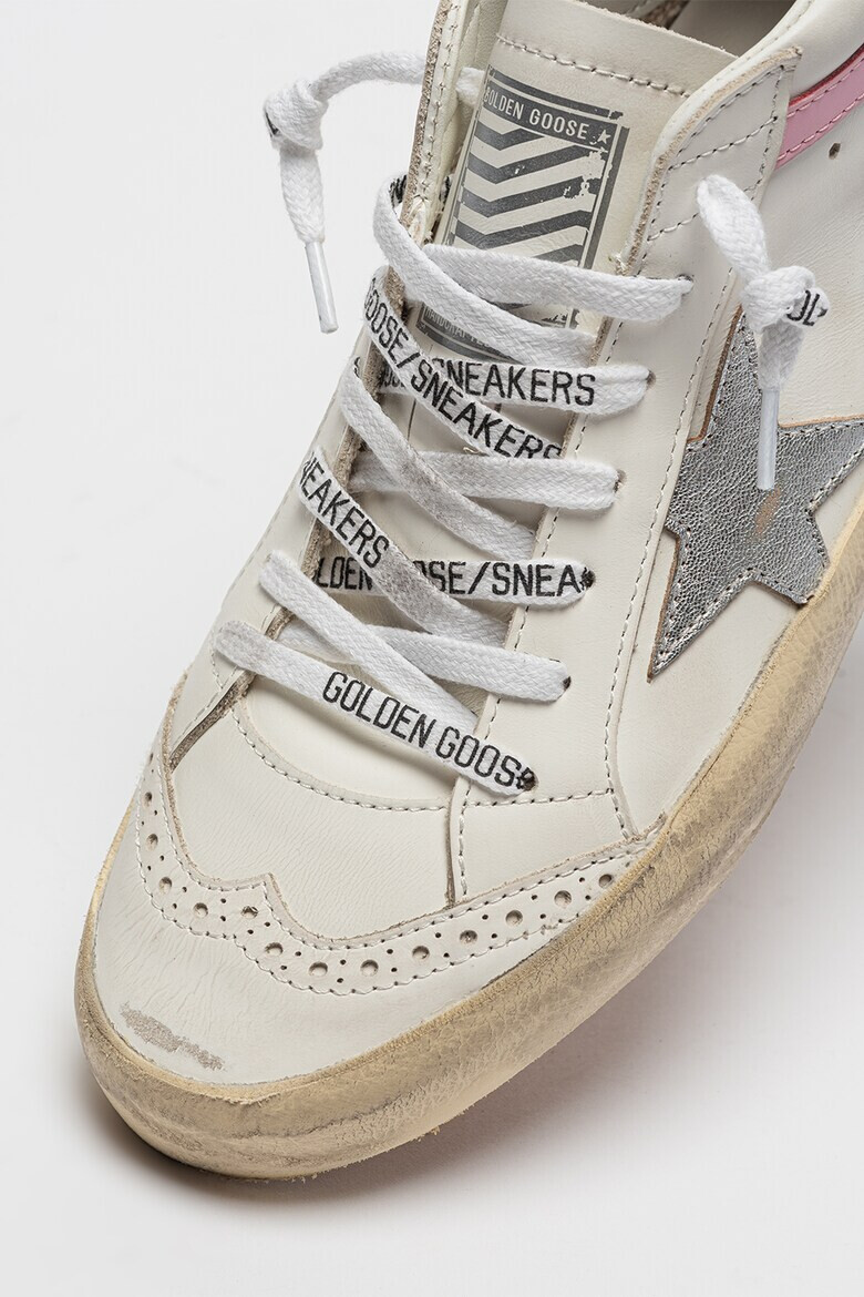 GOLDEN GOOSE Pantofi sport de piele Mid Star - Pled.ro