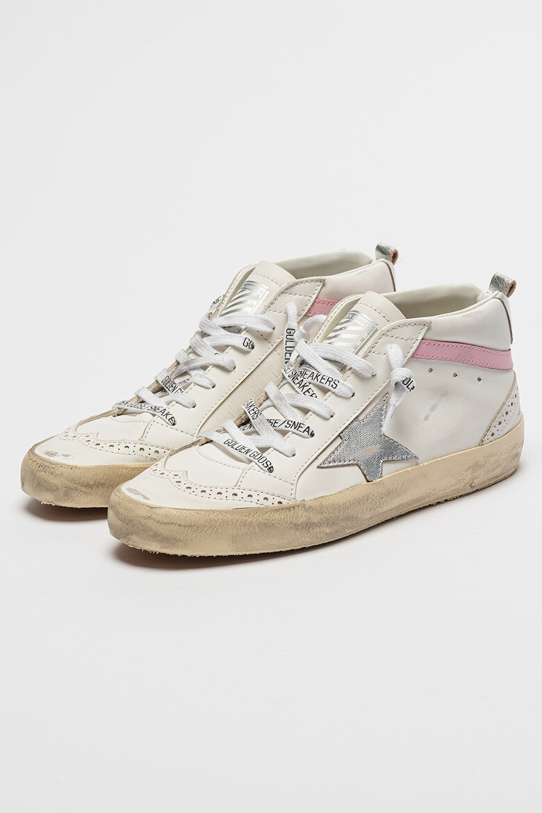 GOLDEN GOOSE Pantofi sport de piele Mid Star - Pled.ro