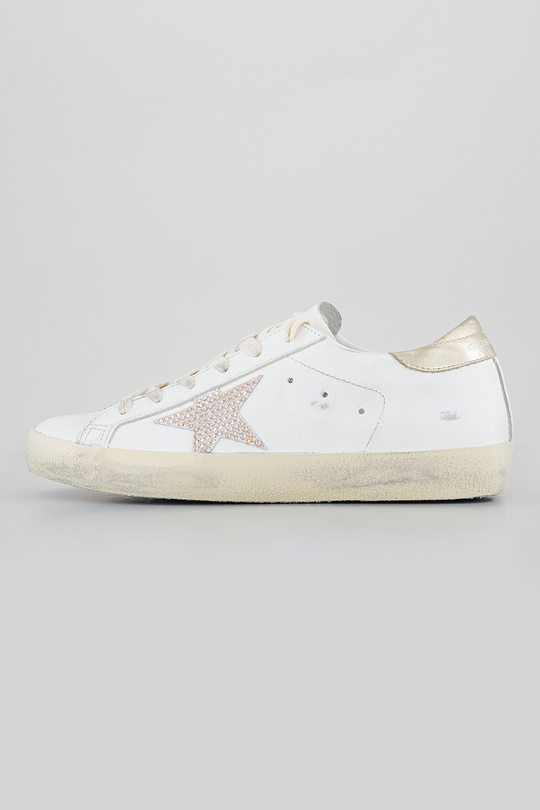 GOLDEN GOOSE Pantofi sport de piele si piele intoarsa - Pled.ro