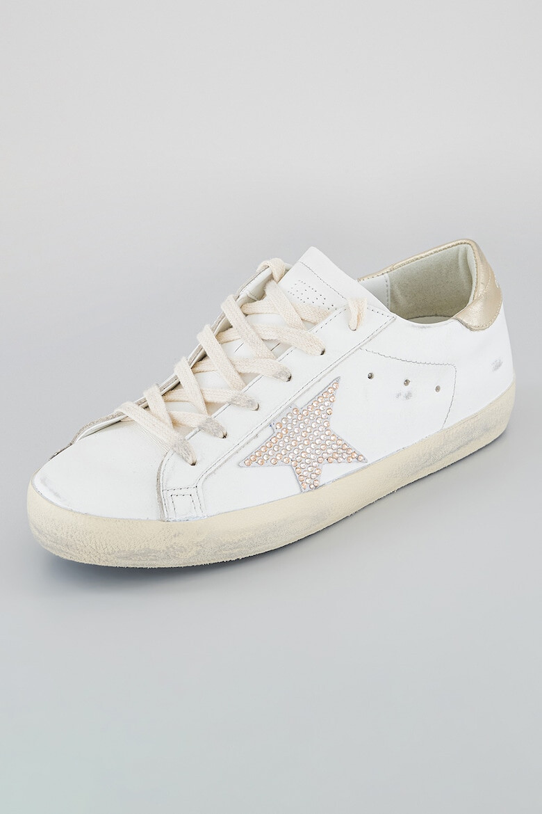 GOLDEN GOOSE Pantofi sport de piele si piele intoarsa - Pled.ro