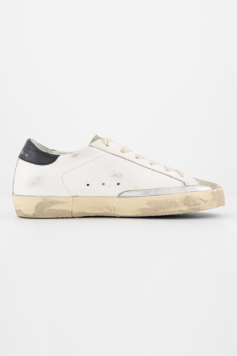 GOLDEN GOOSE Pantofi sport de piele si piele intoarsa cu aspect deteriorat - Pled.ro