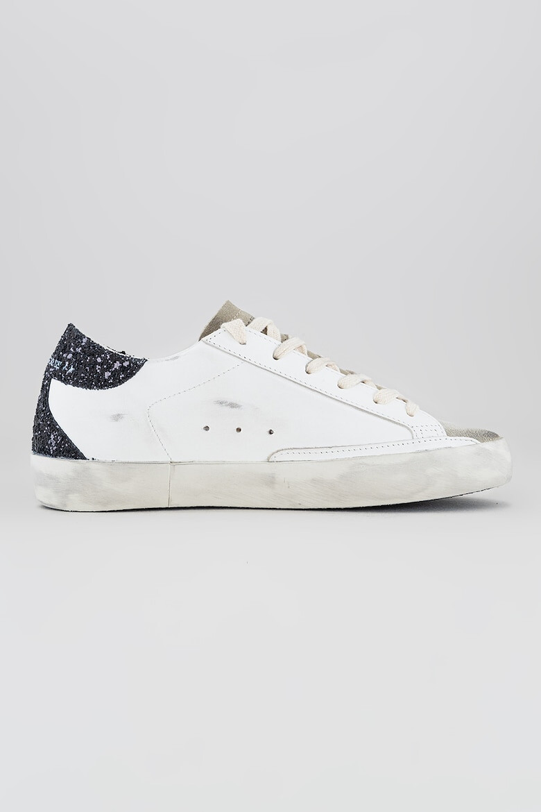 GOLDEN GOOSE Pantofi sport de piele si piele intoarsa cu detalii stralucitoare - Pled.ro