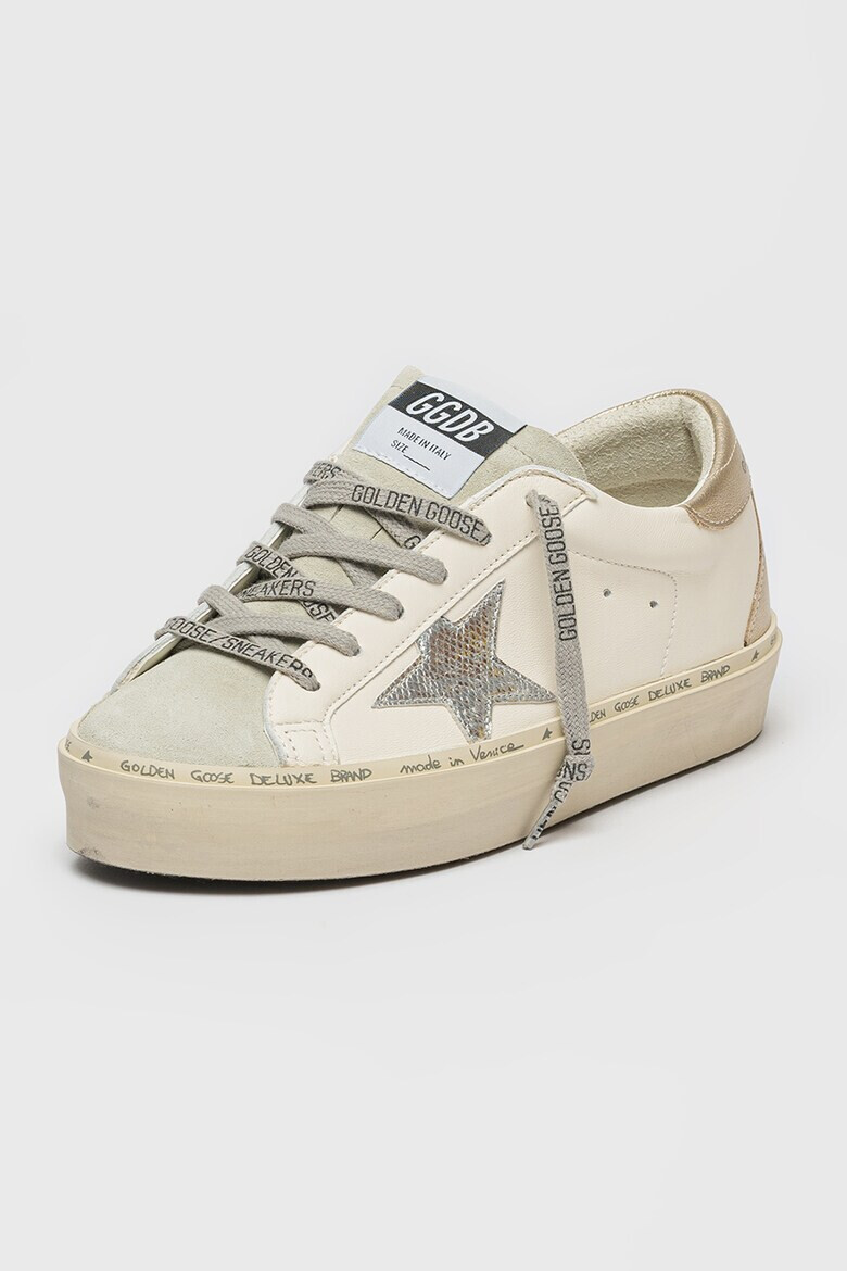 GOLDEN GOOSE Pantofi sport de piele si piele intoarsa Donna - Pled.ro