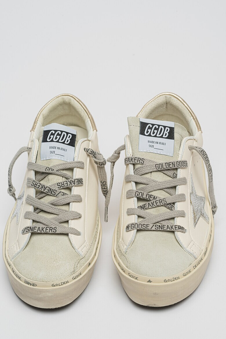 GOLDEN GOOSE Pantofi sport de piele si piele intoarsa Donna - Pled.ro