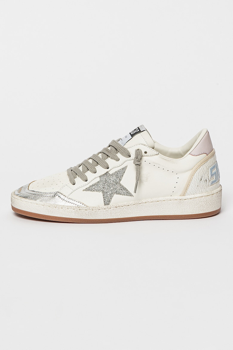 GOLDEN GOOSE Pantofi sport din piele si piele ecologica Ballstar - Pled.ro