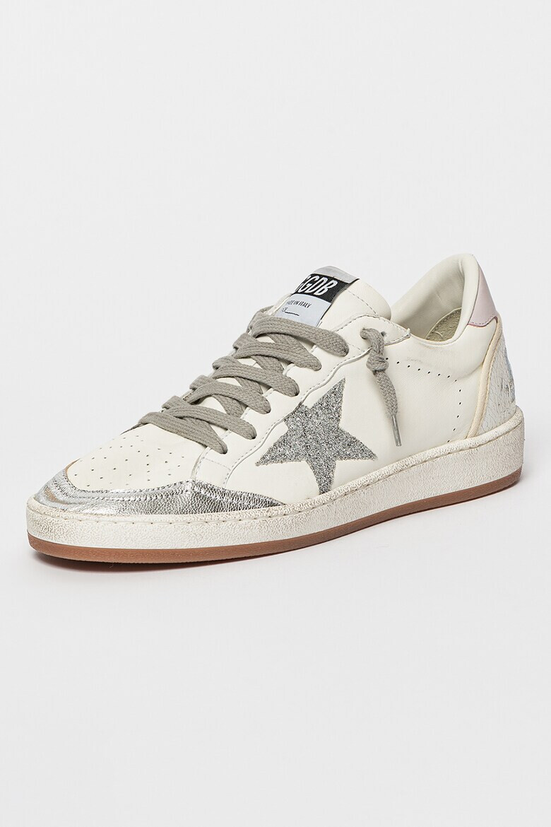 GOLDEN GOOSE Pantofi sport din piele si piele ecologica Ballstar - Pled.ro