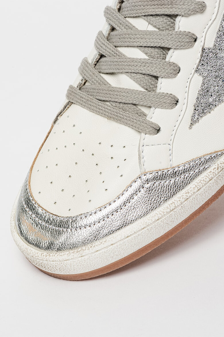 GOLDEN GOOSE Pantofi sport din piele si piele ecologica Ballstar - Pled.ro