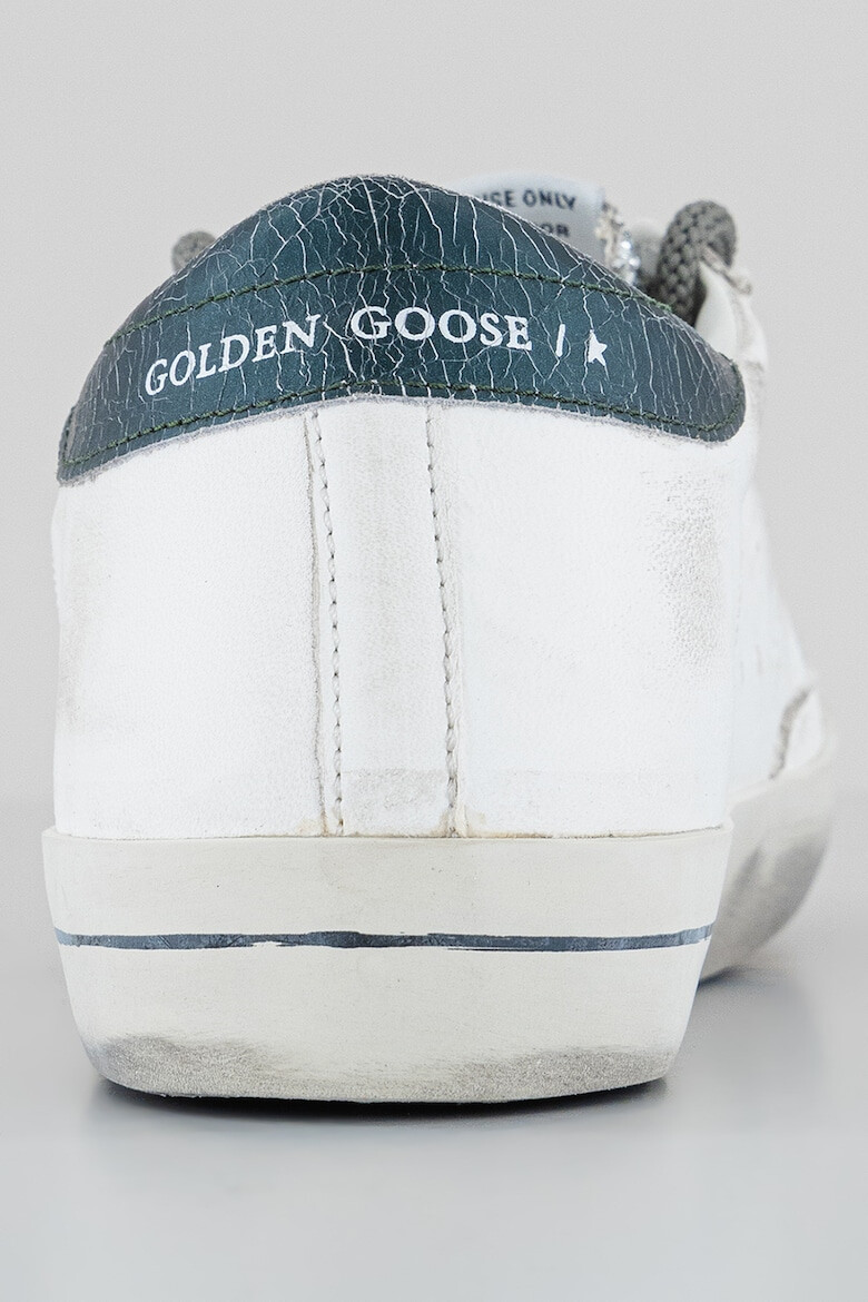 GOLDEN GOOSE Pantofi sport stralucitori cu segmente de piele - Pled.ro