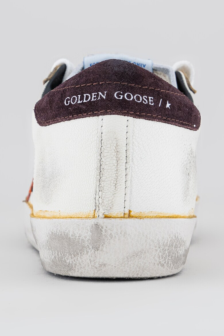 GOLDEN GOOSE Tenisi de piele cu garnituri contrastante de piele intoarsa - Pled.ro