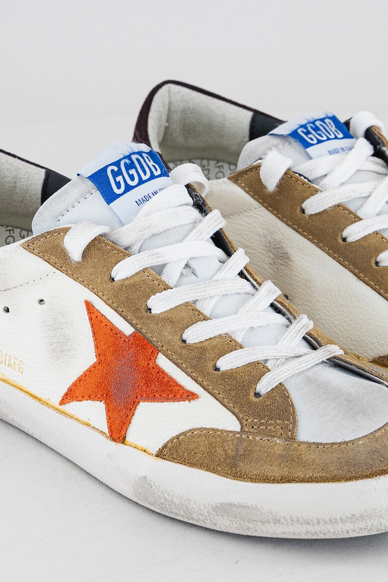 GOLDEN GOOSE Tenisi de piele cu garnituri contrastante de piele intoarsa - Pled.ro