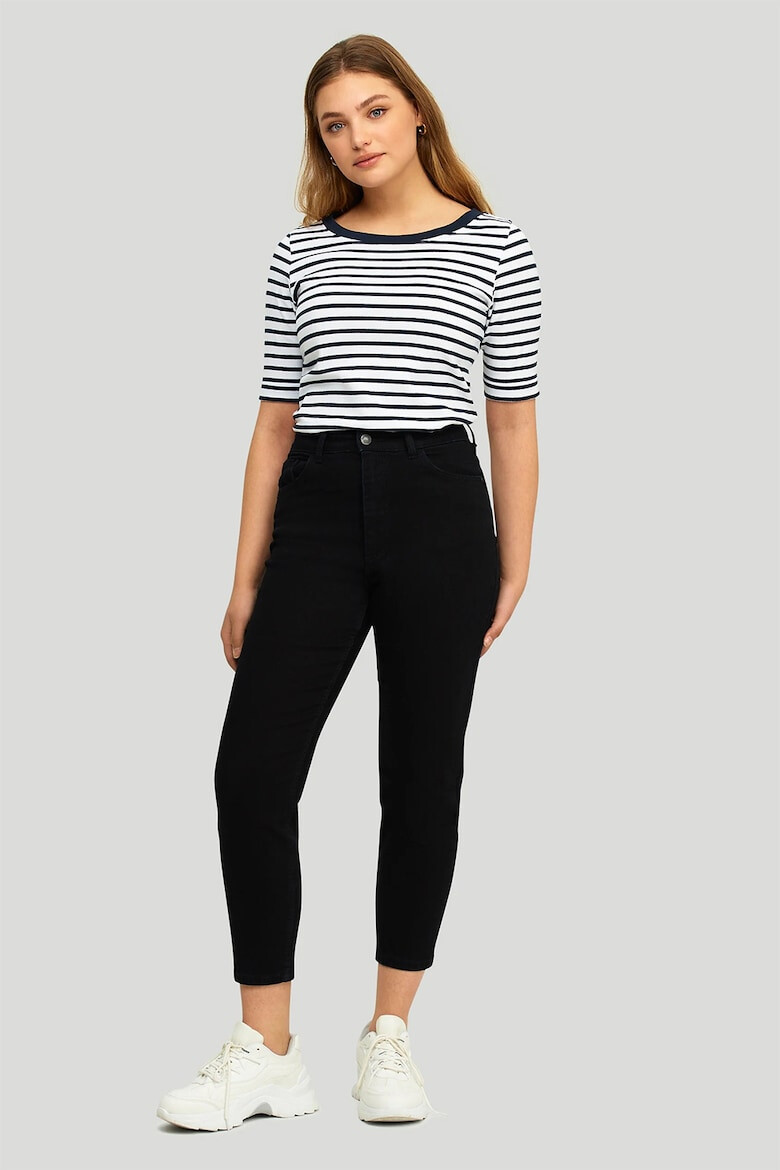 GreenPoint Blugi crop slim fit cu talie inalta - Pled.ro