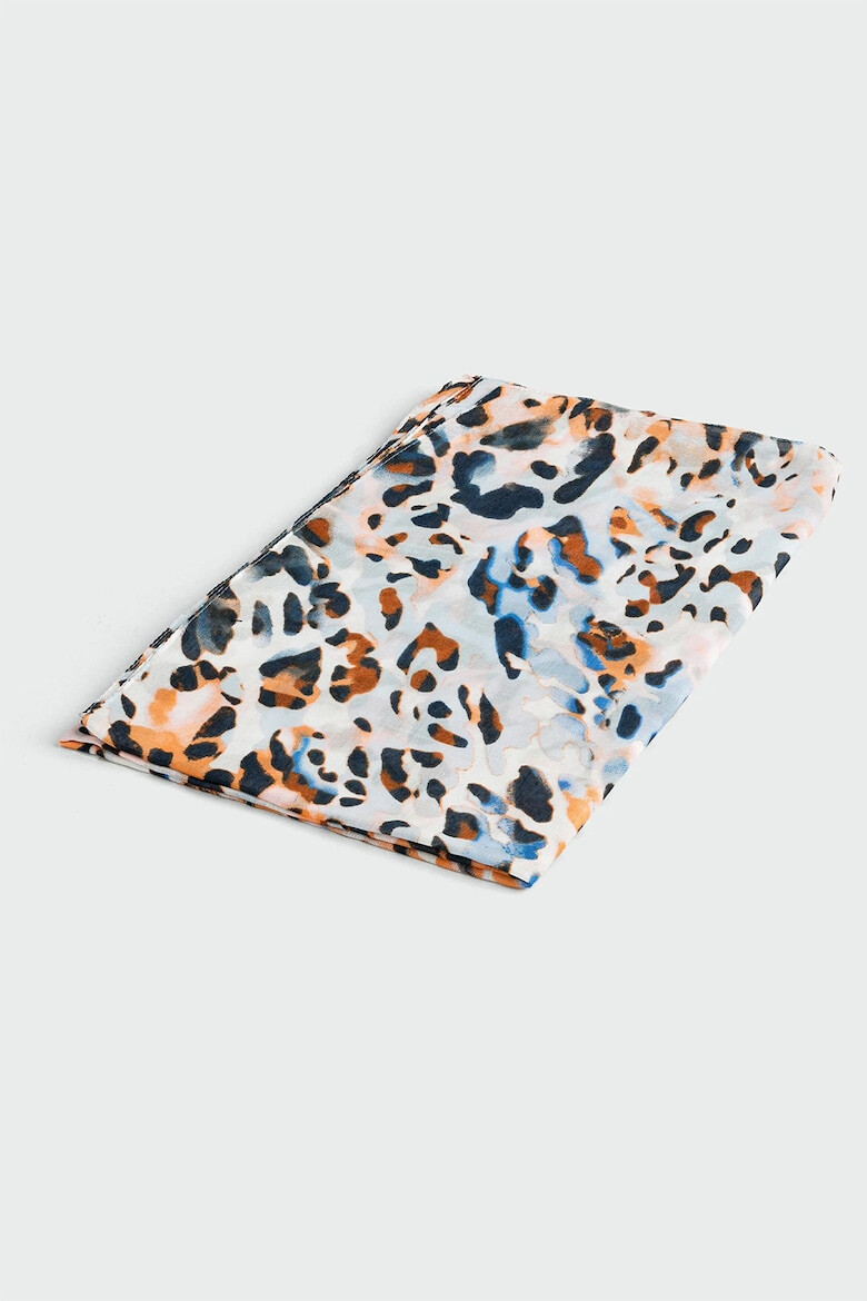 GreenPoint Esarfa cu animal print - Pled.ro