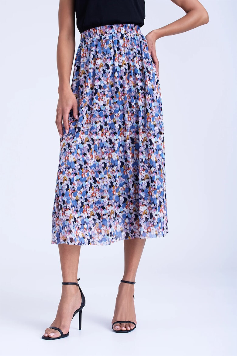 GreenPoint Fusta midi cu model - Pled.ro