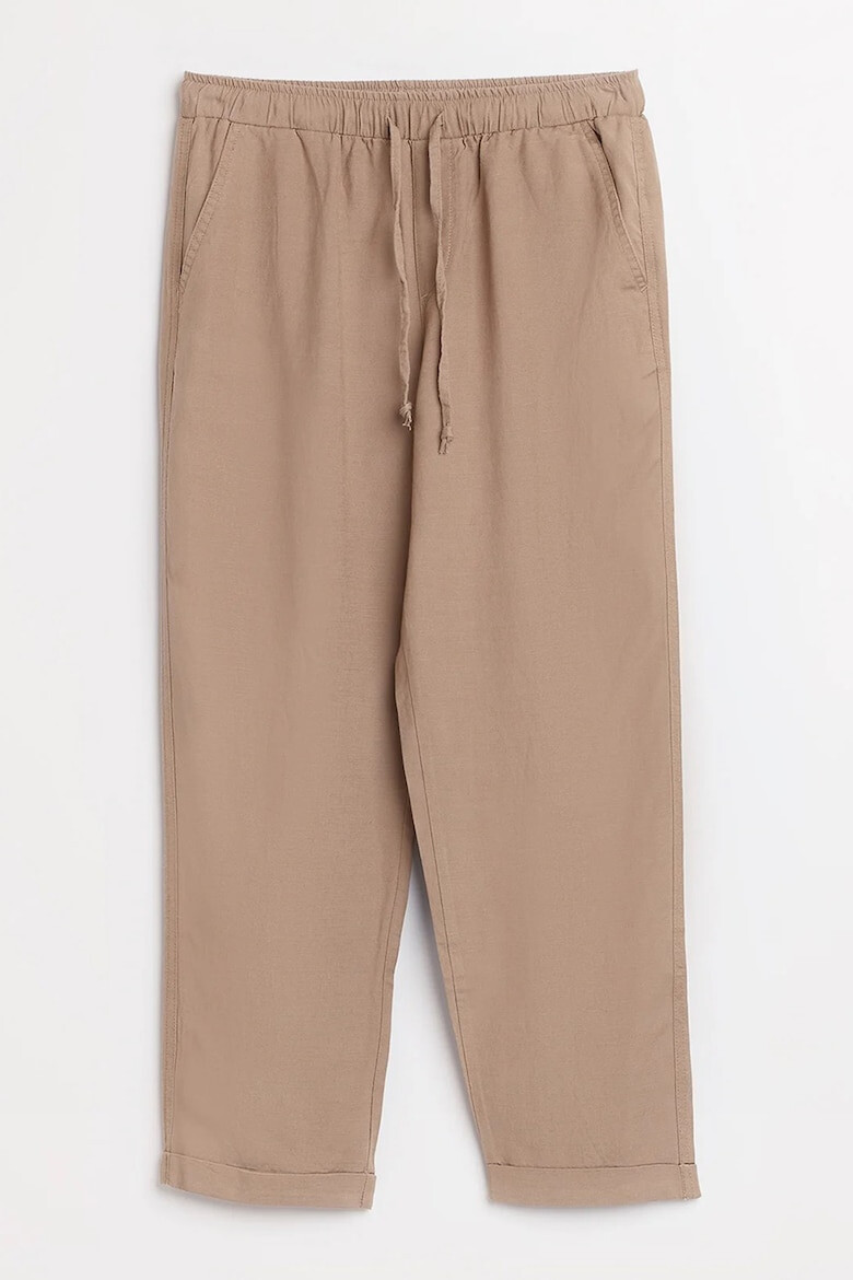 GreenPoint Pantaloni capri din amestec de in - Pled.ro