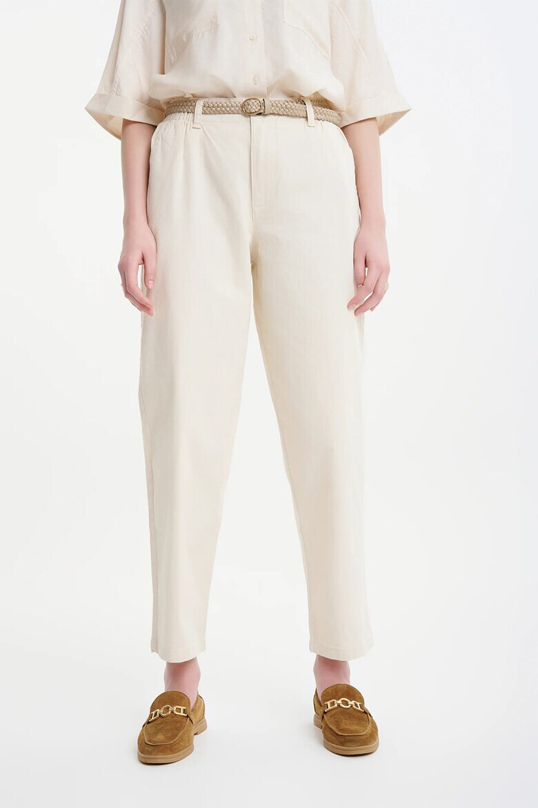 GreenPoint Pantaloni conici cu talie inalta - Pled.ro