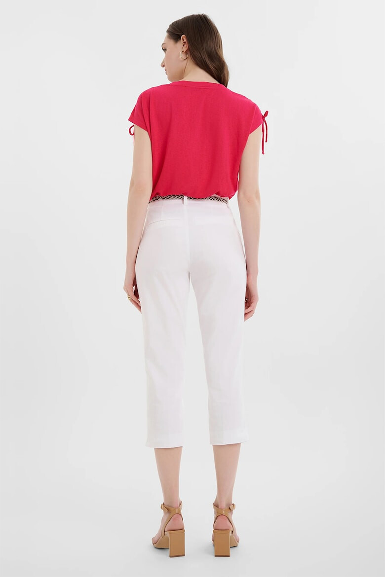 GreenPoint Pantaloni crop cu talie inalta - Pled.ro