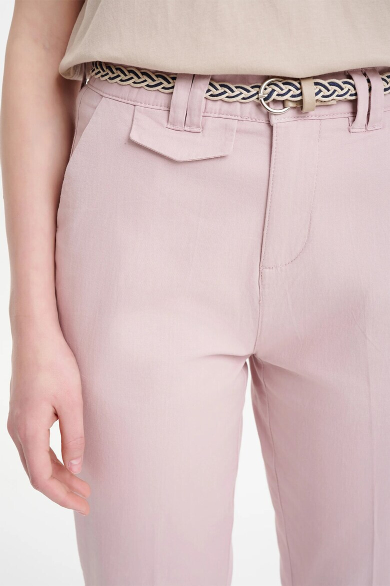 GreenPoint Pantaloni crop cu talie inalta - Pled.ro