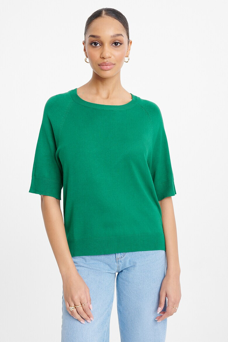 GreenPoint Pulover cu maneci scurte raglan - Pled.ro