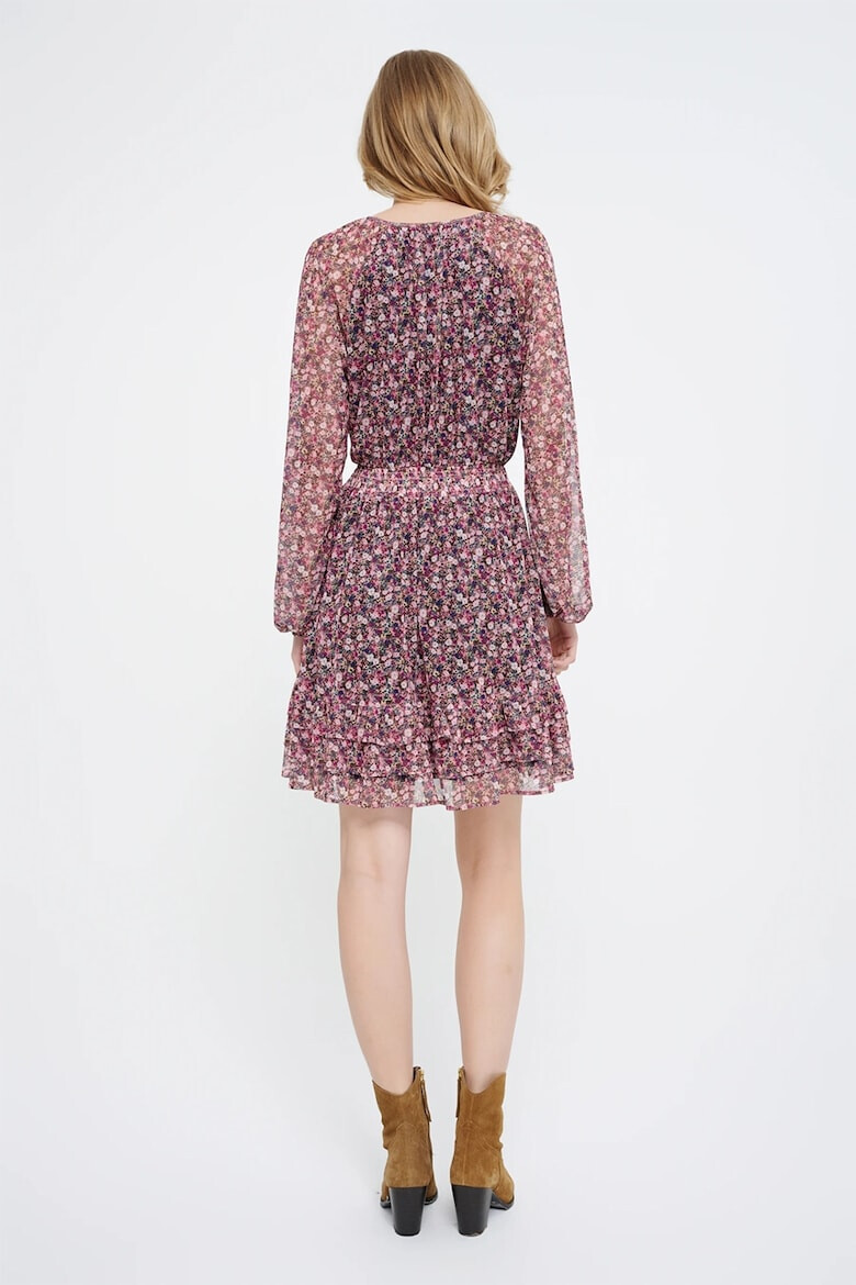 GreenPoint Rochie cu decolteu in V si model floral - Pled.ro