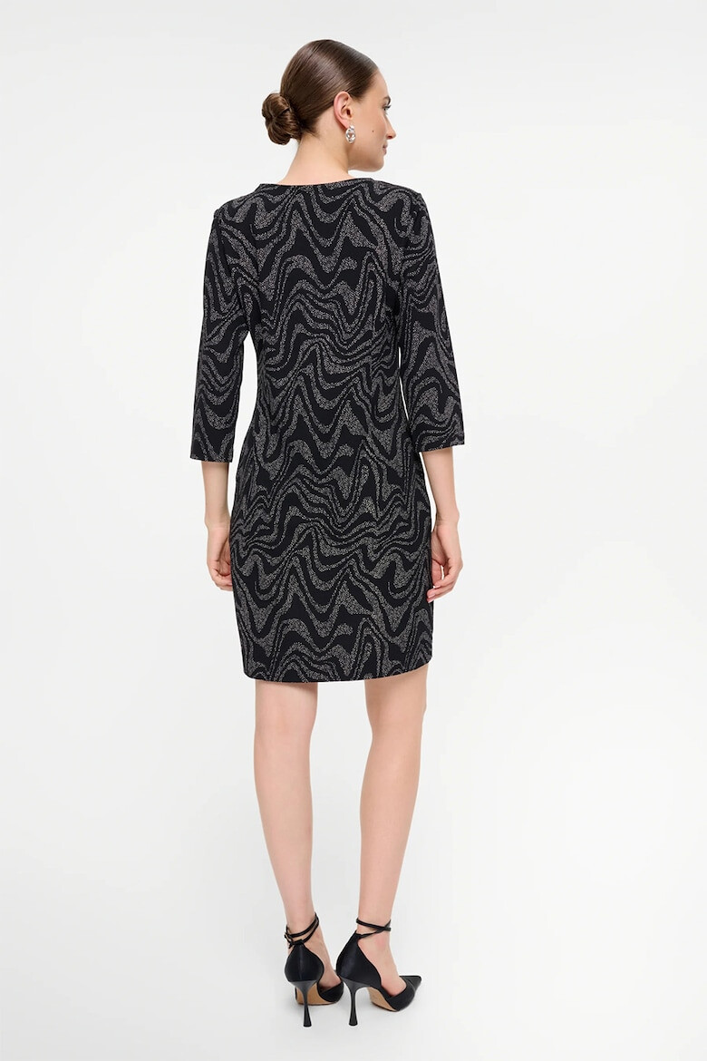 GreenPoint Rochie cu model si decolteu rotund - Pled.ro