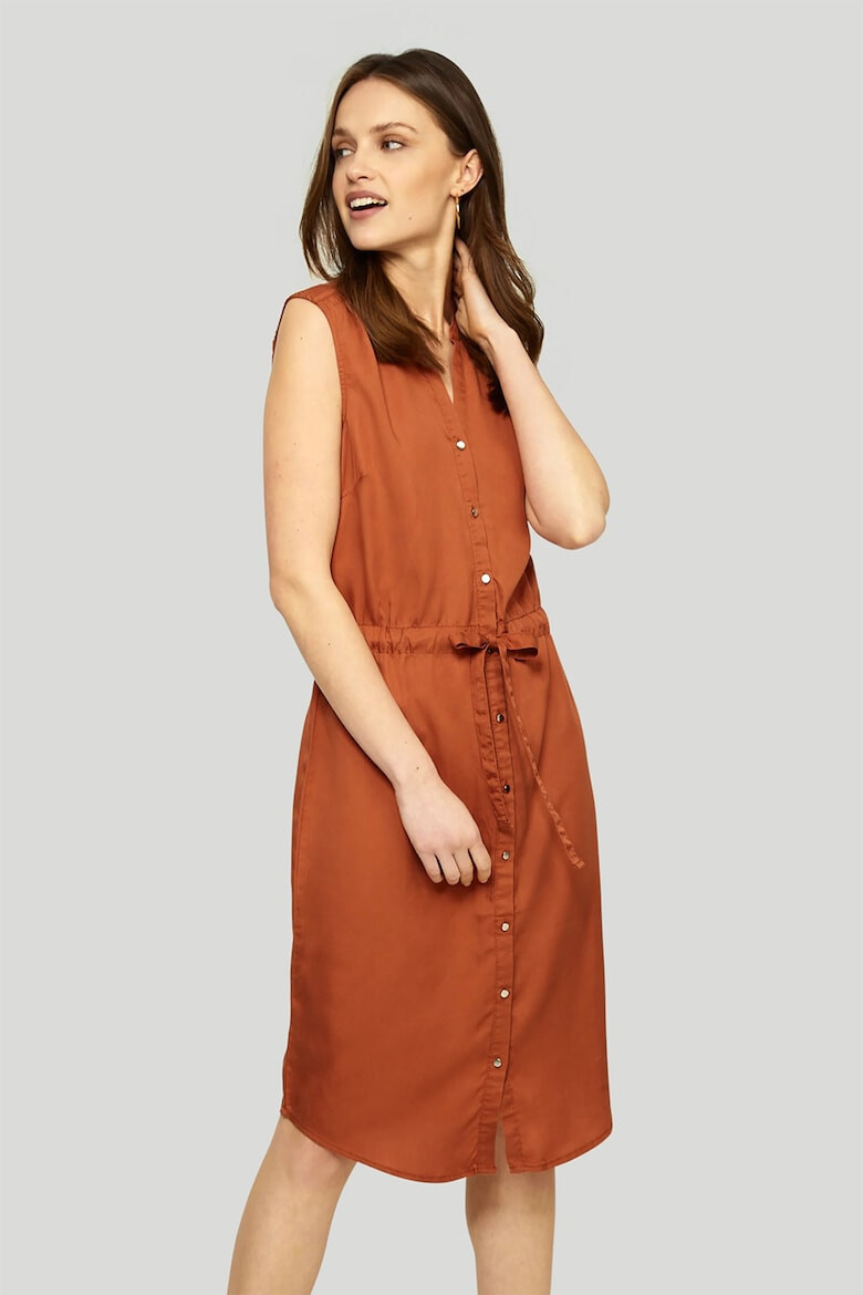 GreenPoint Rochie din lyocell cu talie ajustabila - Pled.ro