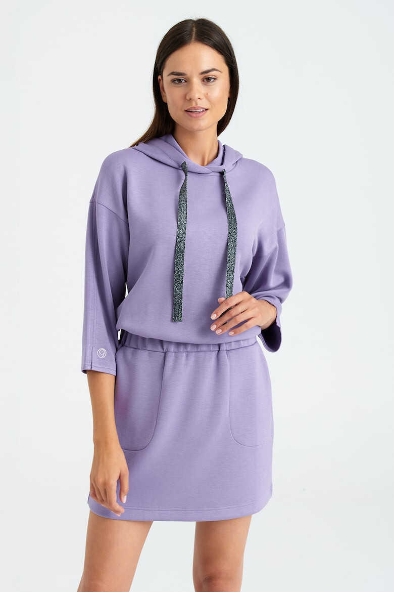 GreenPoint Rochie-hanorac cu snururi - Pled.ro