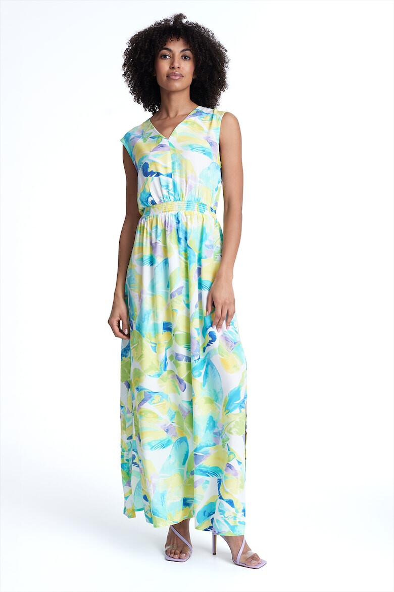 GreenPoint Rochie maxi cu slit lateral si model - Pled.ro