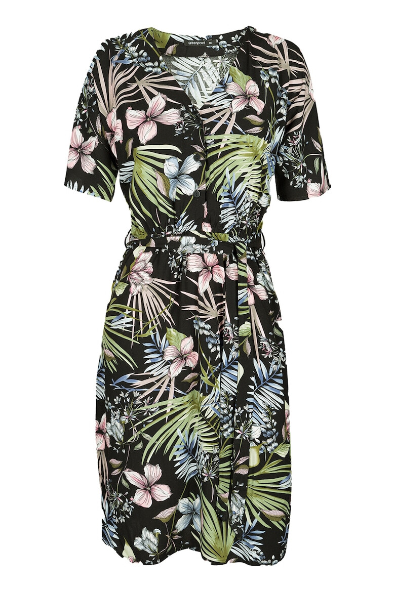 GreenPoint Rochie midi cu imprimeu floral 1 - Pled.ro