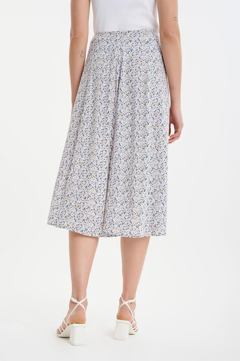 GreenPoint Fusta midi cu model Circle Cut - Pled.ro