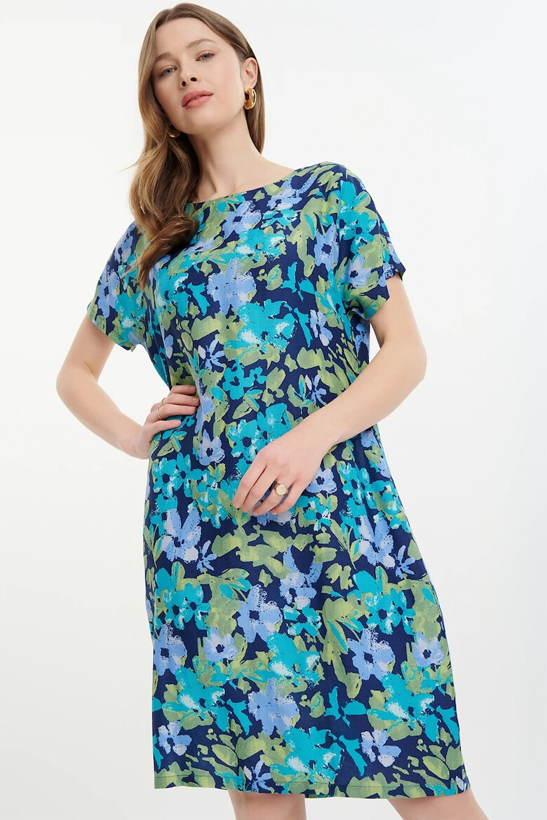 GreenPoint Rochie midi cu model - Pled.ro