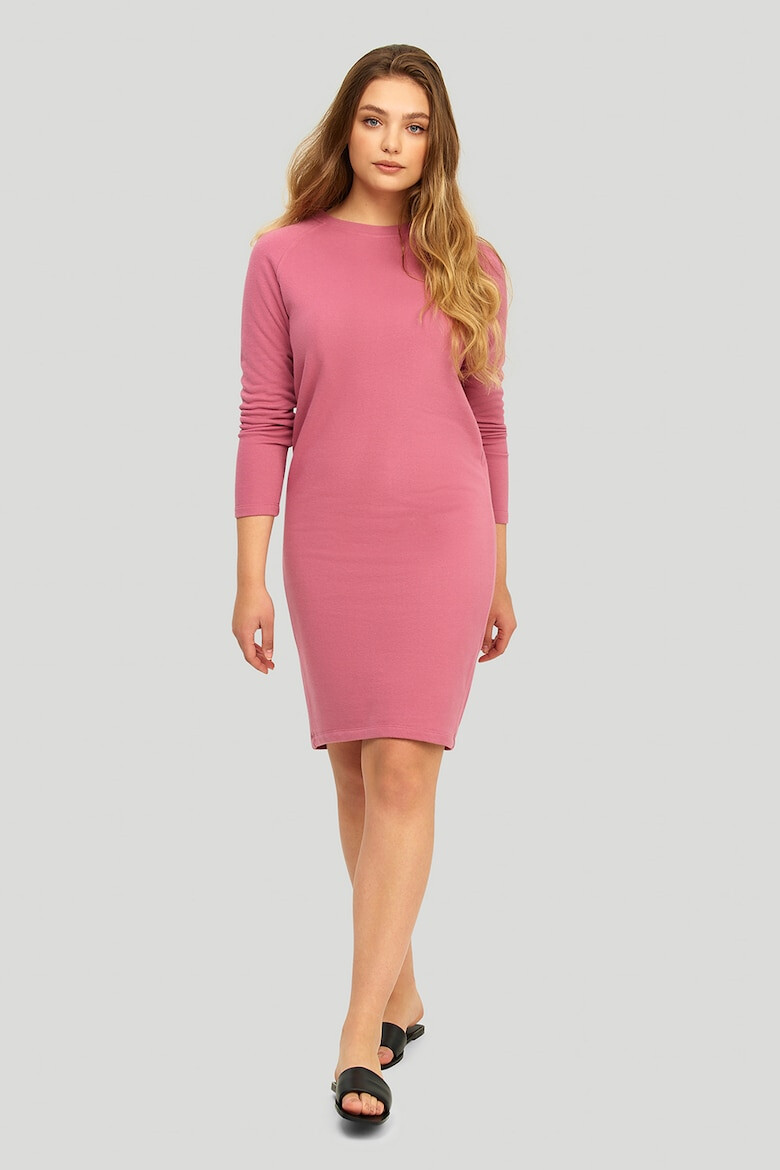 GreenPoint Rochie midi cu snur pe spate - Pled.ro