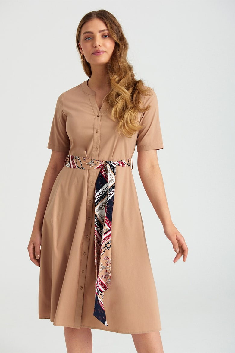 GreenPoint Rochie midi evazata - Pled.ro