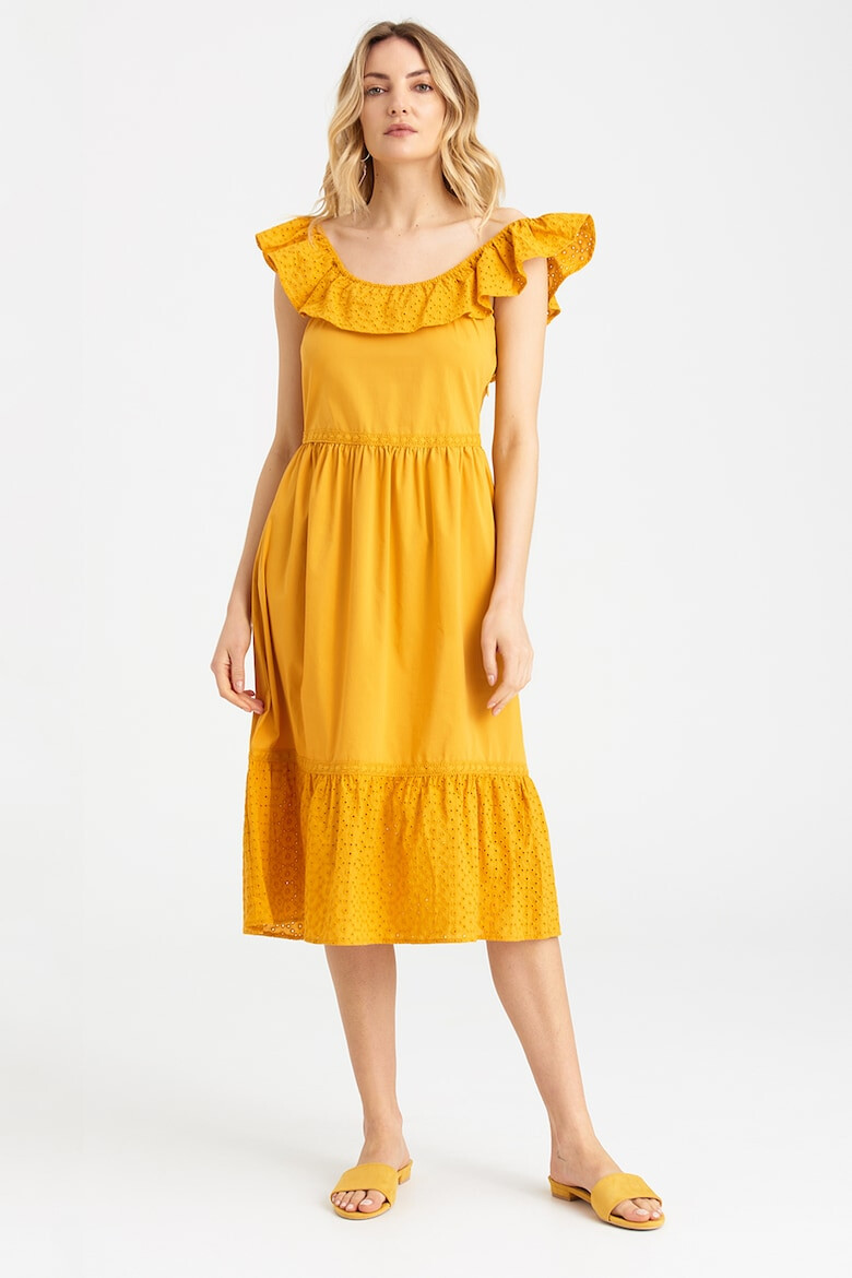 GreenPoint Rochie midi evazata - Pled.ro